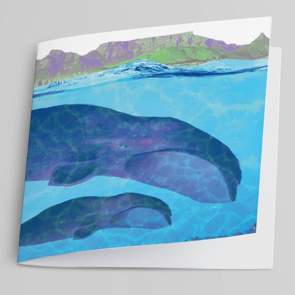 Southern Right Whales-Greeting Card-Tony Pinchuck-Tony Pinchuck